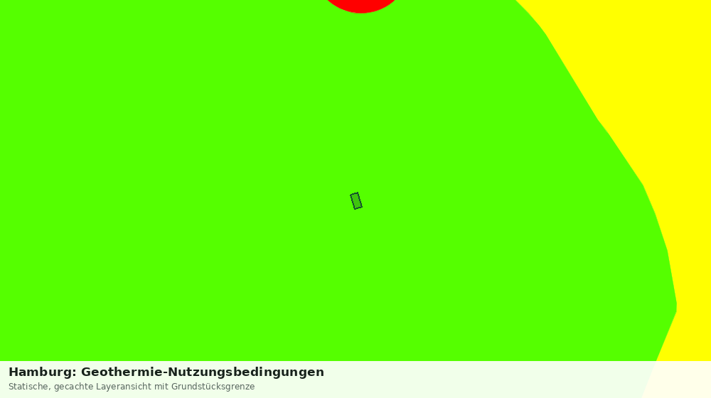 Statische Kartenansicht: Hamburg: Geothermie-Nutzungsbedingungen