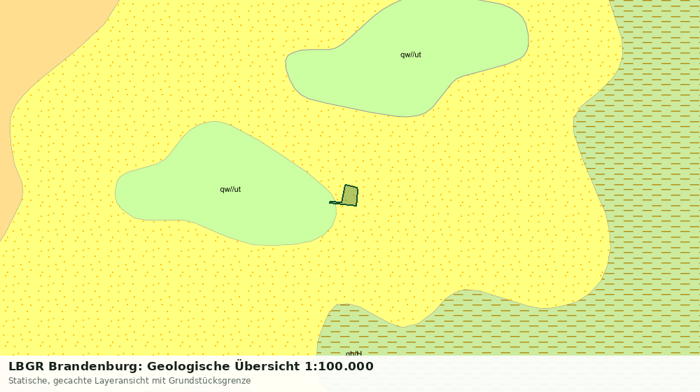 Statische Kartenansicht: LBGR Brandenburg: Geologische Übersicht 1:100.000
