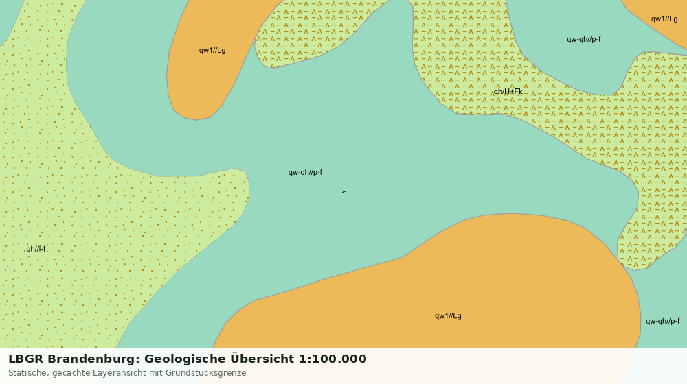 Statische Kartenansicht: LBGR Brandenburg: Geologische Übersicht 1:100.000