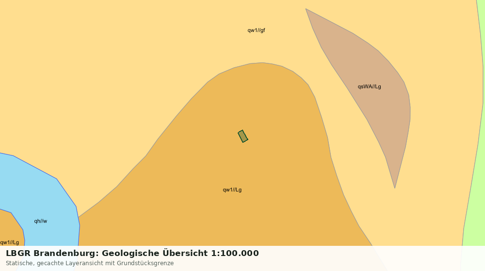 Statische Kartenansicht: LBGR Brandenburg: Geologische Übersicht 1:100.000
