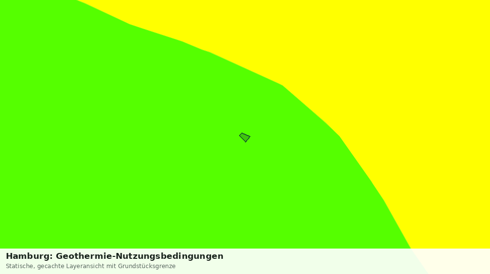 Statische Kartenansicht: Hamburg: Geothermie-Nutzungsbedingungen
