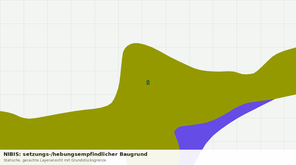 Statische Kartenansicht: NIBIS: setzungs-/hebungsempfindlicher Baugrund