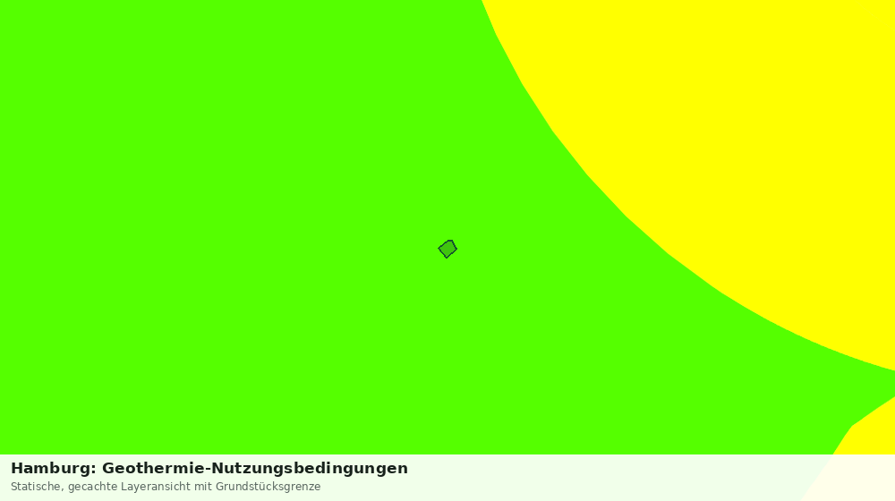 Statische Kartenansicht: Hamburg: Geothermie-Nutzungsbedingungen