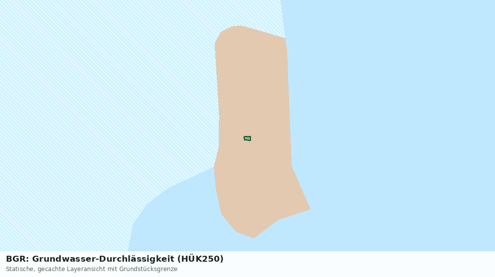 Statische Kartenansicht: BGR: Grundwasser-Durchlässigkeit (HÜK250)