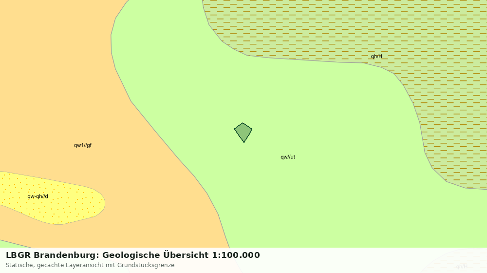 Statische Kartenansicht: LBGR Brandenburg: Geologische Übersicht 1:100.000