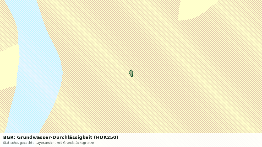 Statische Kartenansicht: BGR: Grundwasser-Durchlässigkeit (HÜK250)