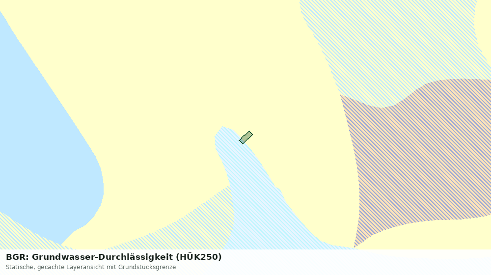 Statische Kartenansicht: BGR: Grundwasser-Durchlässigkeit (HÜK250)