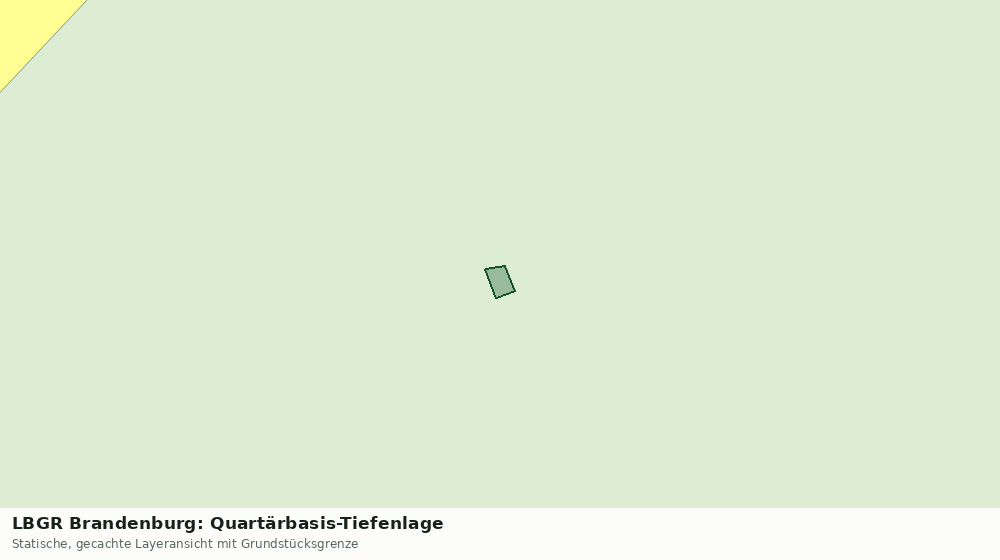Statische Kartenansicht: LBGR Brandenburg: Quartärbasis-Tiefenlage