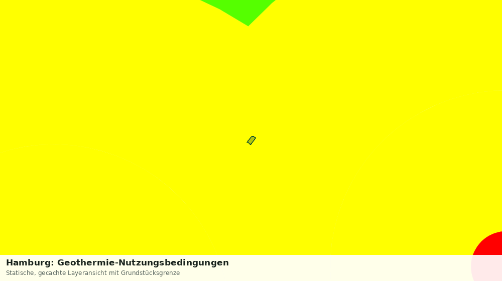 Statische Kartenansicht: Hamburg: Geothermie-Nutzungsbedingungen