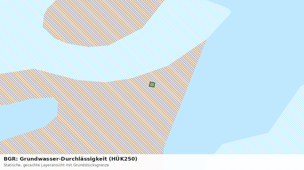Statische Kartenansicht: BGR: Grundwasser-Durchlässigkeit (HÜK250)