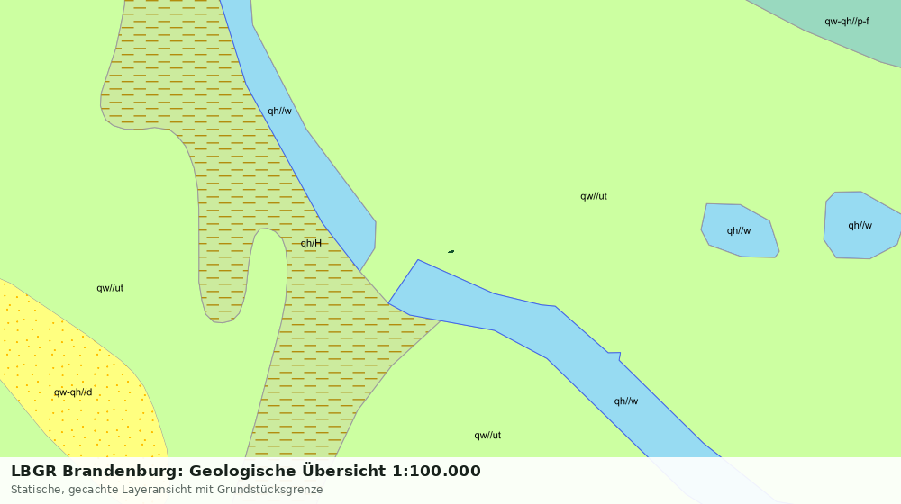 Statische Kartenansicht: LBGR Brandenburg: Geologische Übersicht 1:100.000
