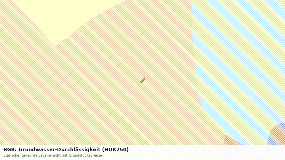 Statische Kartenansicht: BGR: Grundwasser-Durchlässigkeit (HÜK250)