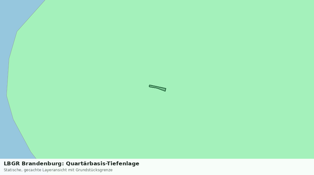Statische Kartenansicht: LBGR Brandenburg: Quartärbasis-Tiefenlage