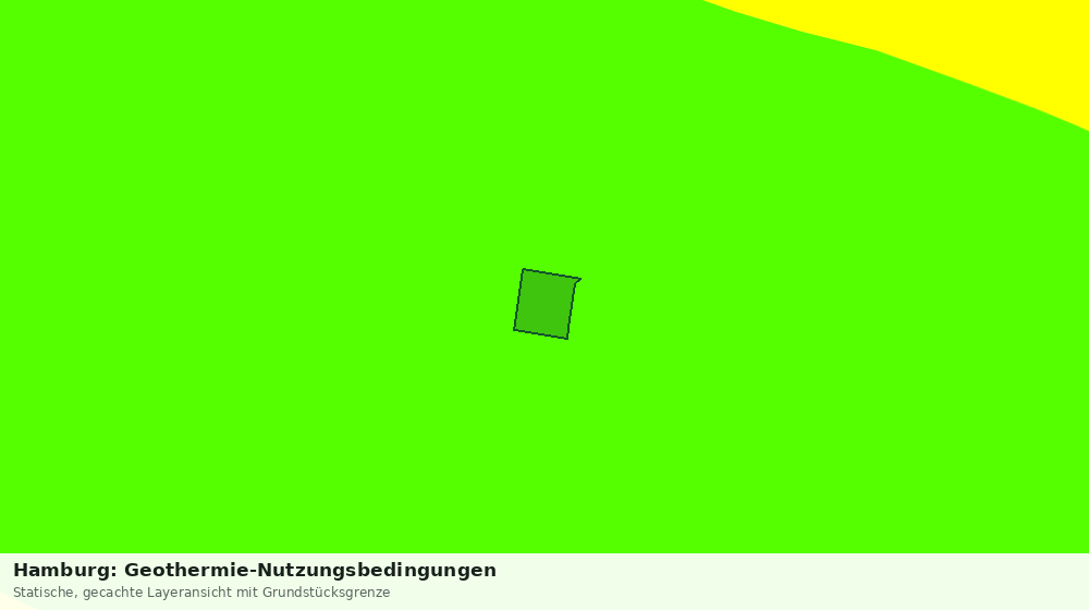 Statische Kartenansicht: Hamburg: Geothermie-Nutzungsbedingungen