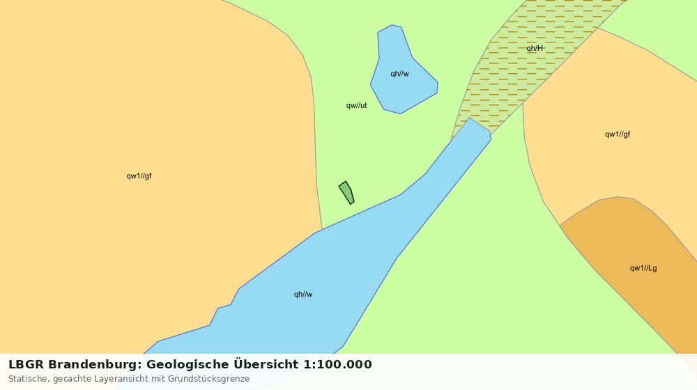 Statische Kartenansicht: LBGR Brandenburg: Geologische Übersicht 1:100.000