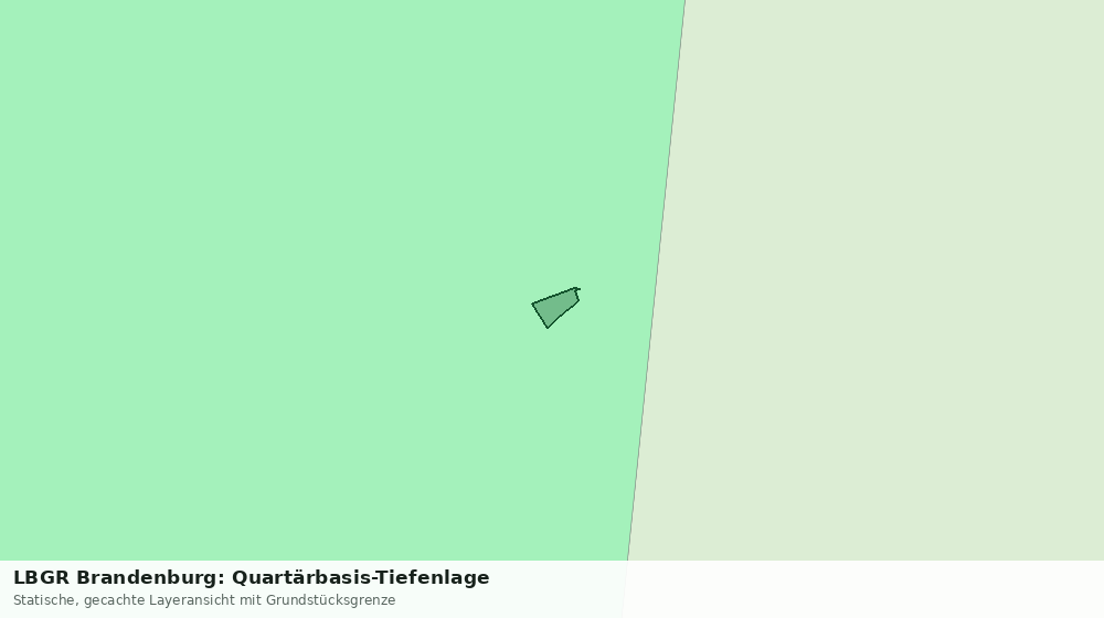 Statische Kartenansicht: LBGR Brandenburg: Quartärbasis-Tiefenlage
