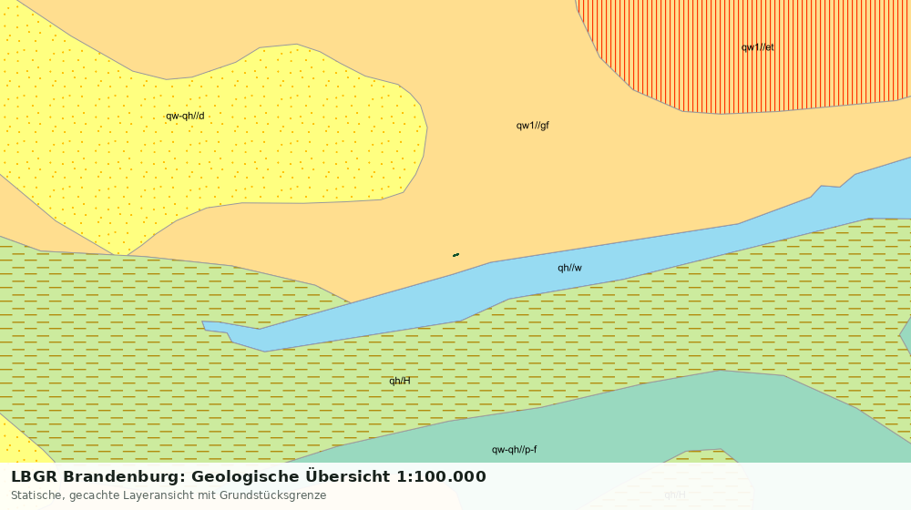 Statische Kartenansicht: LBGR Brandenburg: Geologische Übersicht 1:100.000