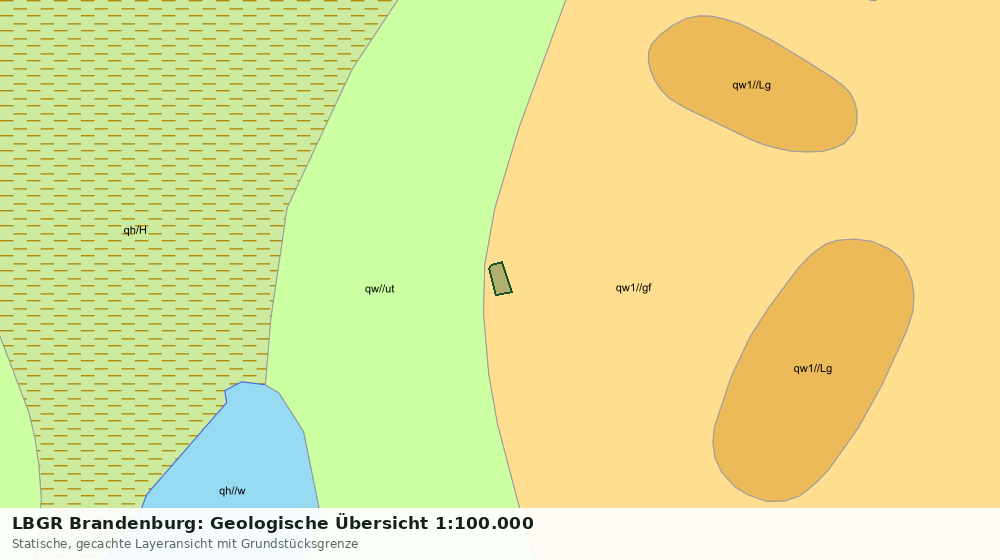Statische Kartenansicht: LBGR Brandenburg: Geologische Übersicht 1:100.000
