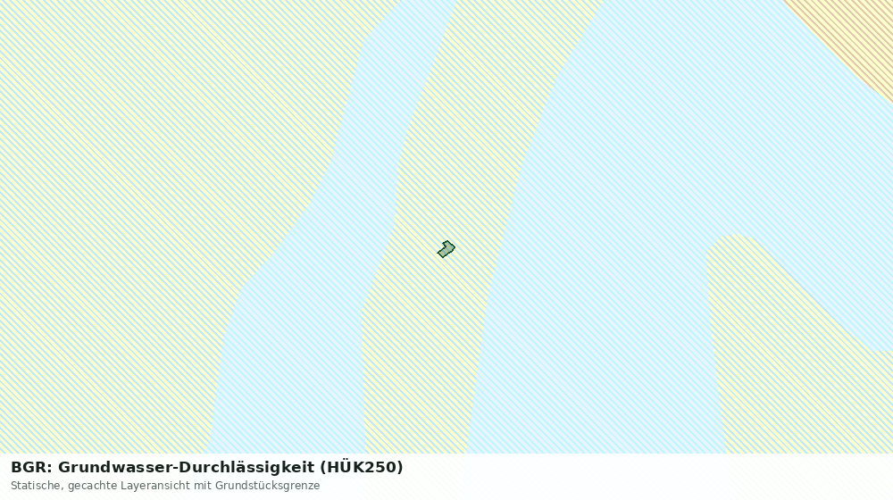 Statische Kartenansicht: BGR: Grundwasser-Durchlässigkeit (HÜK250)