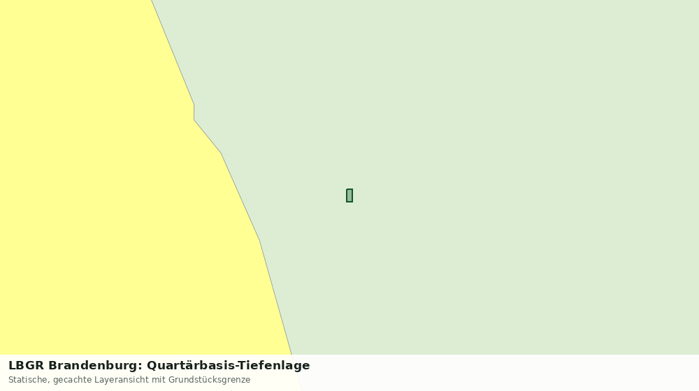 Statische Kartenansicht: LBGR Brandenburg: Quartärbasis-Tiefenlage