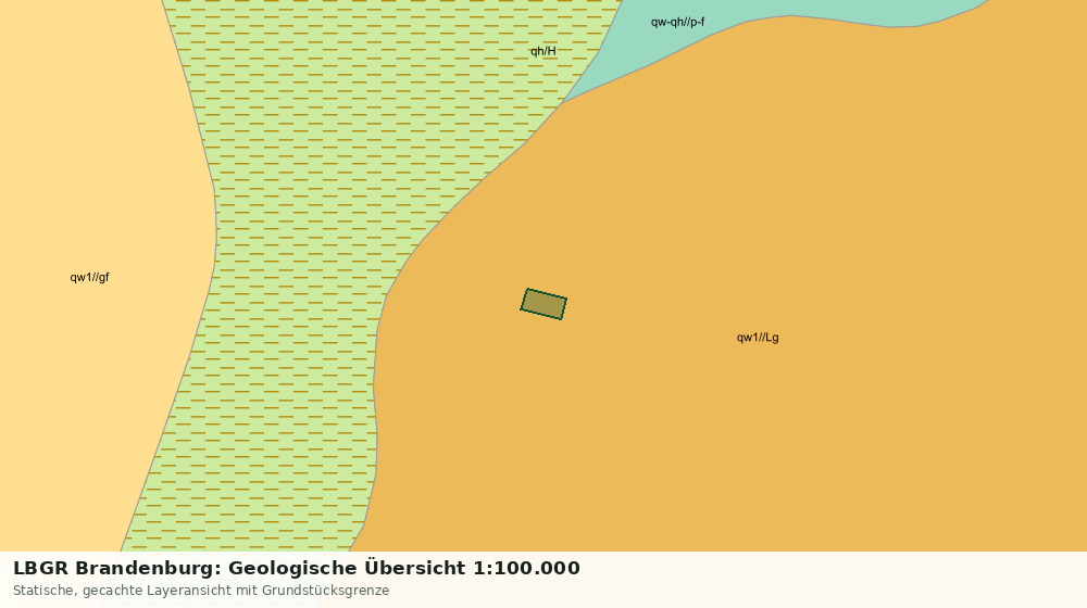Statische Kartenansicht: LBGR Brandenburg: Geologische Übersicht 1:100.000