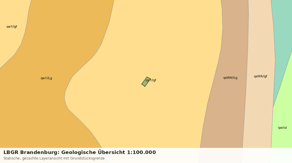 Statische Kartenansicht: LBGR Brandenburg: Geologische Übersicht 1:100.000