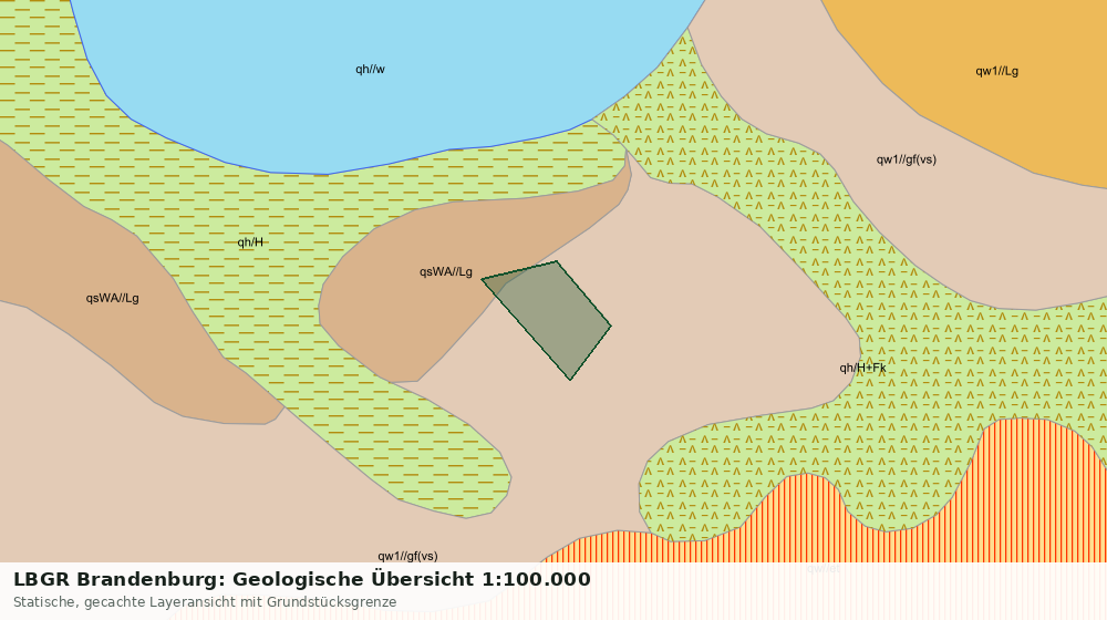 Statische Kartenansicht: LBGR Brandenburg: Geologische Übersicht 1:100.000