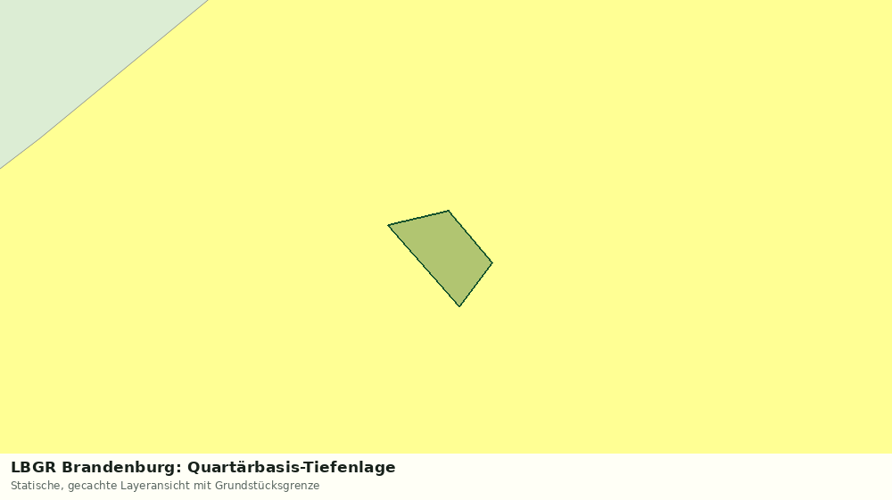 Statische Kartenansicht: LBGR Brandenburg: Quartärbasis-Tiefenlage