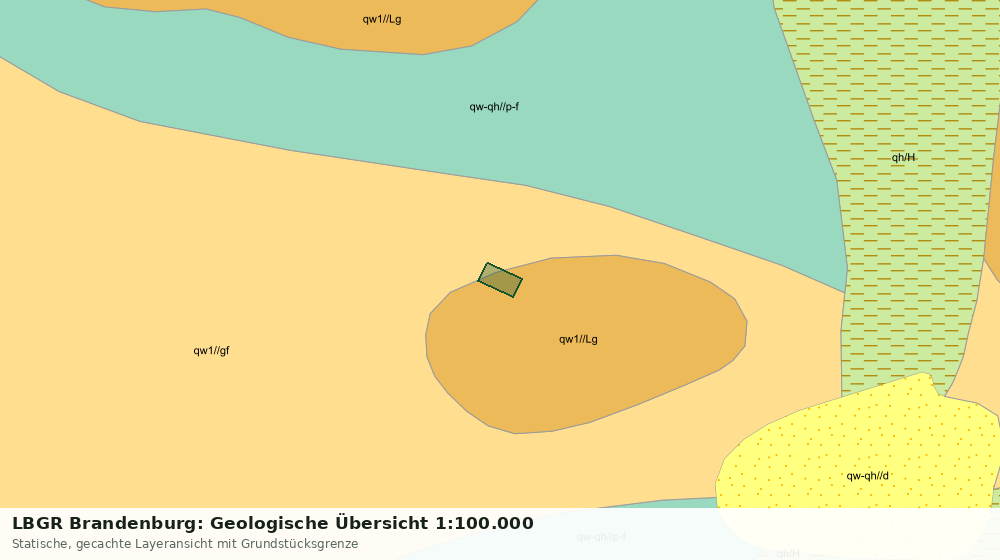 Statische Kartenansicht: LBGR Brandenburg: Geologische Übersicht 1:100.000