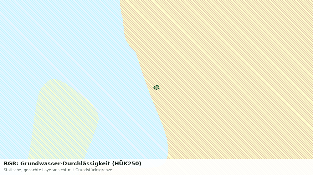 Statische Kartenansicht: BGR: Grundwasser-Durchlässigkeit (HÜK250)