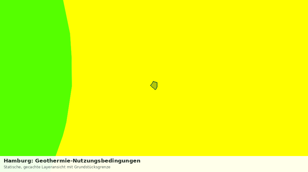 Statische Kartenansicht: Hamburg: Geothermie-Nutzungsbedingungen