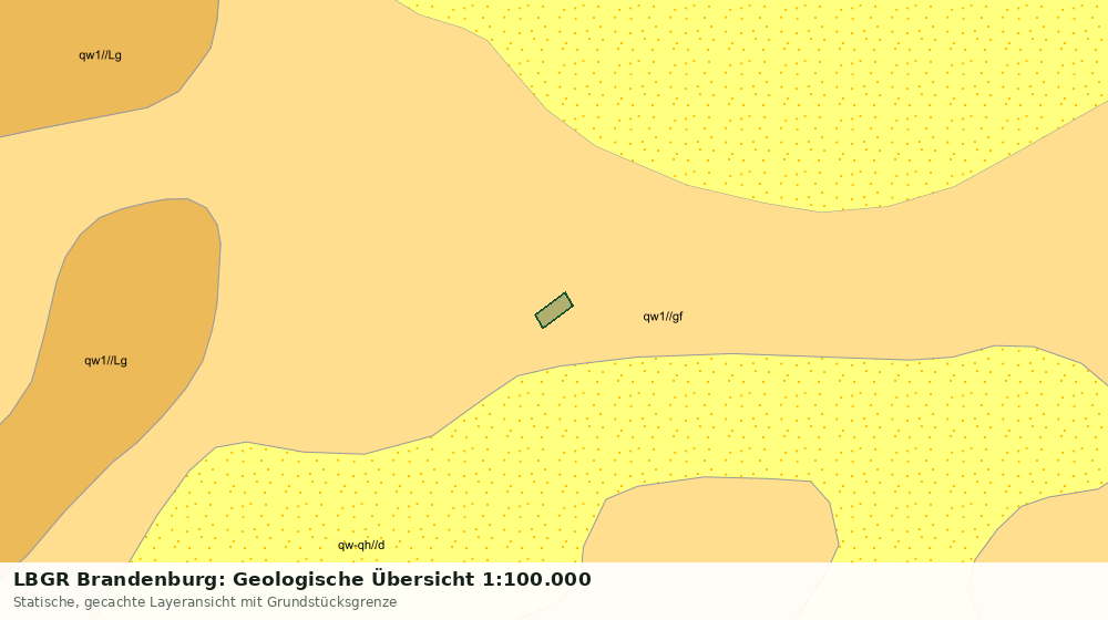 Statische Kartenansicht: LBGR Brandenburg: Geologische Übersicht 1:100.000