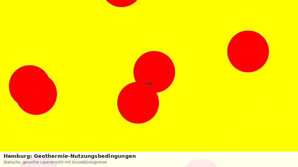 Statische Kartenansicht: Hamburg: Geothermie-Nutzungsbedingungen