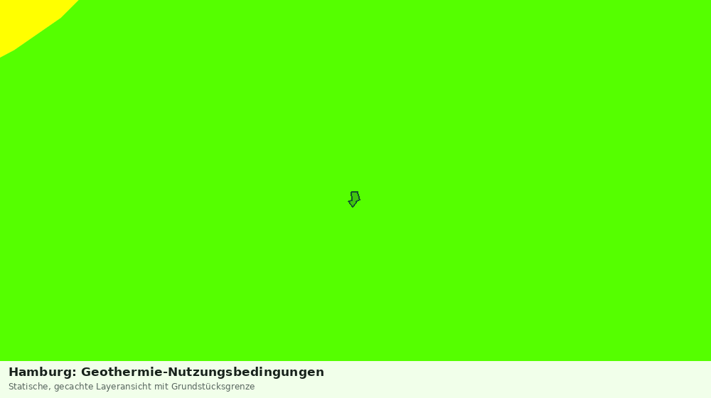 Statische Kartenansicht: Hamburg: Geothermie-Nutzungsbedingungen