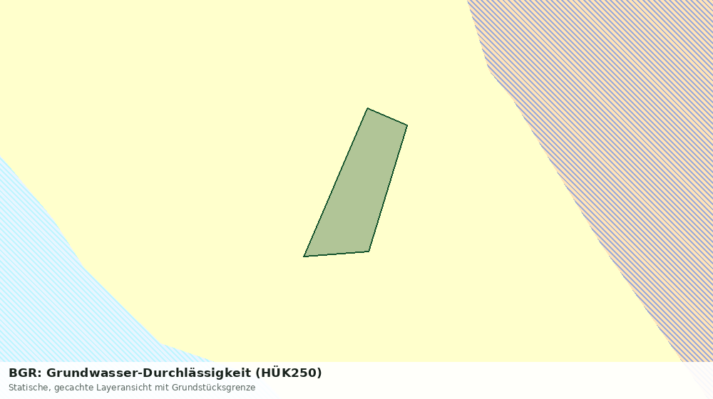 Statische Kartenansicht: BGR: Grundwasser-Durchlässigkeit (HÜK250)