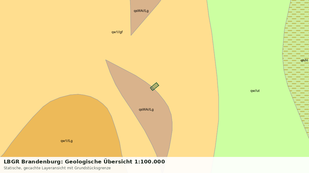 Statische Kartenansicht: LBGR Brandenburg: Geologische Übersicht 1:100.000