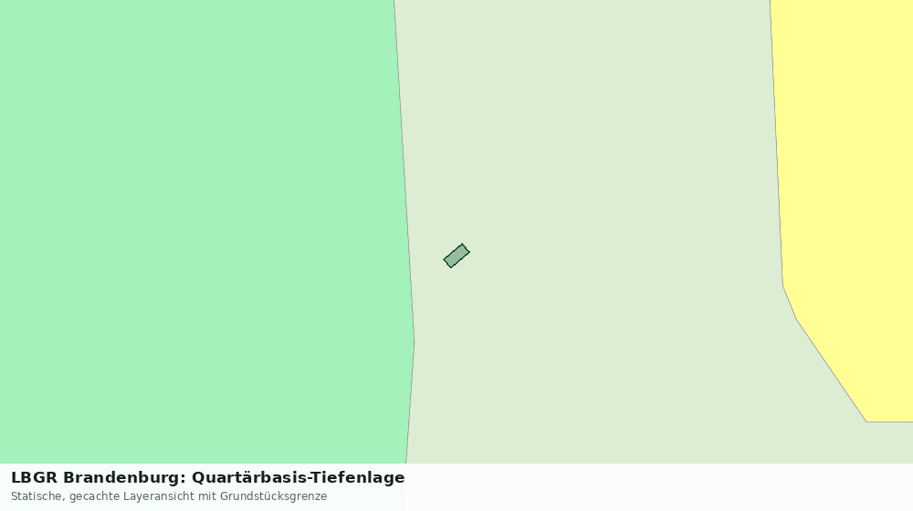 Statische Kartenansicht: LBGR Brandenburg: Quartärbasis-Tiefenlage