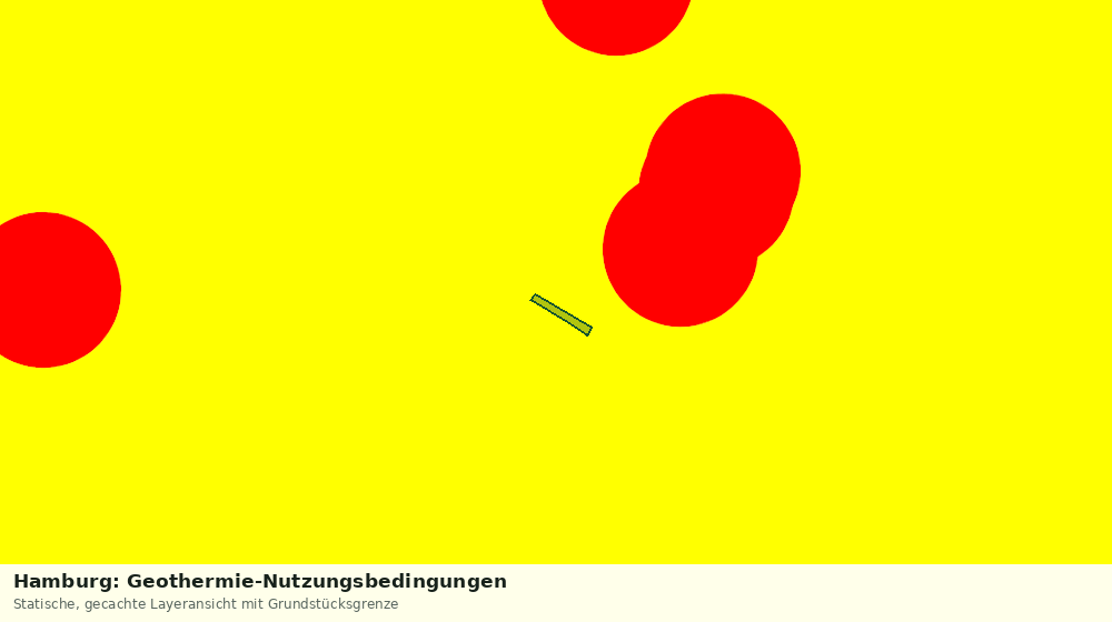 Statische Kartenansicht: Hamburg: Geothermie-Nutzungsbedingungen
