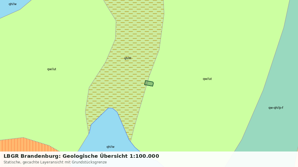 Statische Kartenansicht: LBGR Brandenburg: Geologische Übersicht 1:100.000