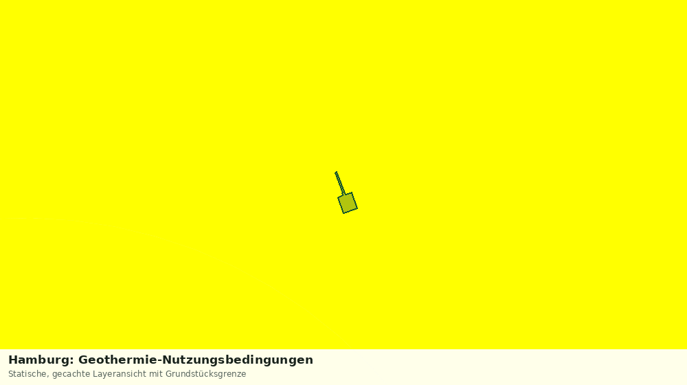 Statische Kartenansicht: Hamburg: Geothermie-Nutzungsbedingungen