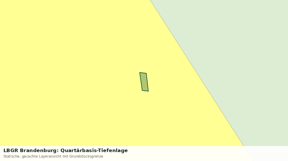 Statische Kartenansicht: LBGR Brandenburg: Quartärbasis-Tiefenlage