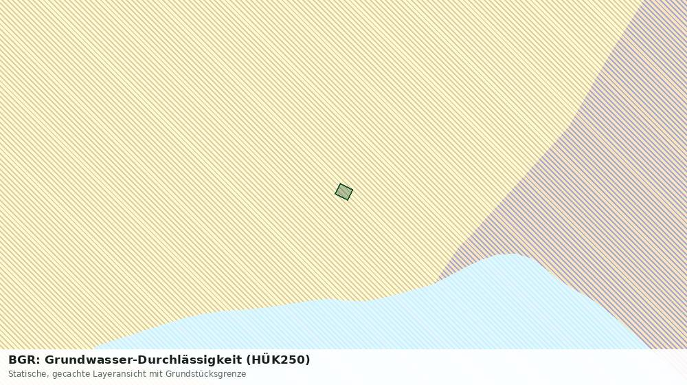Statische Kartenansicht: BGR: Grundwasser-Durchlässigkeit (HÜK250)
