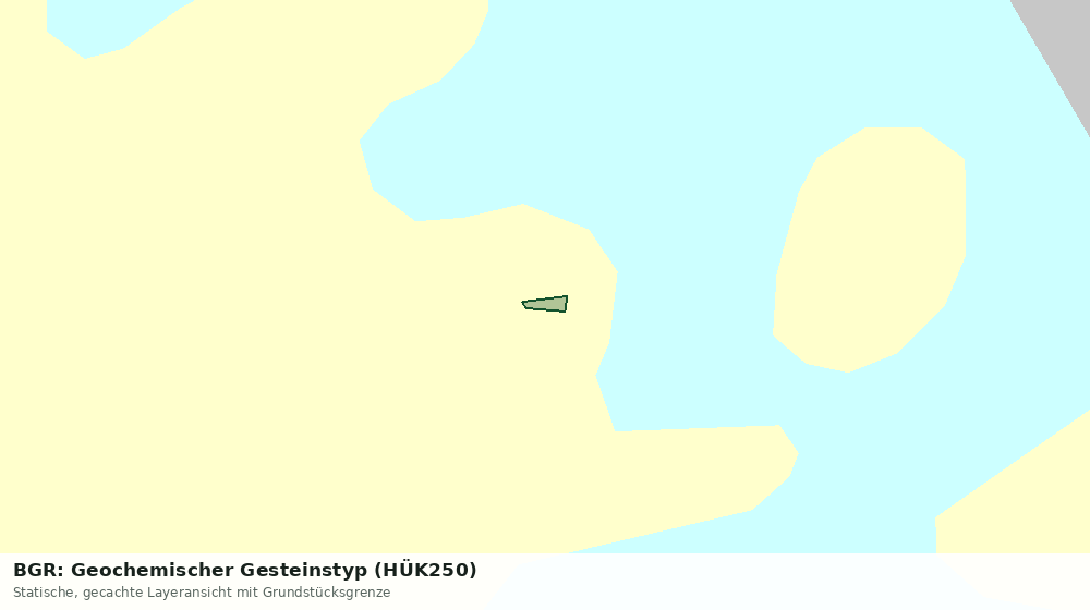Statische Kartenansicht: BGR: Geochemischer Gesteinstyp (HÜK250)