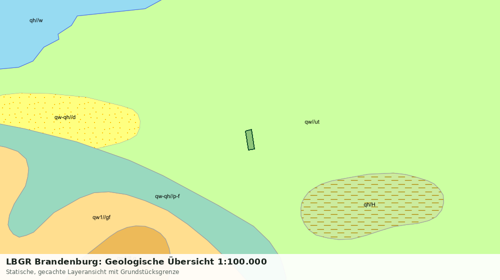 Statische Kartenansicht: LBGR Brandenburg: Geologische Übersicht 1:100.000