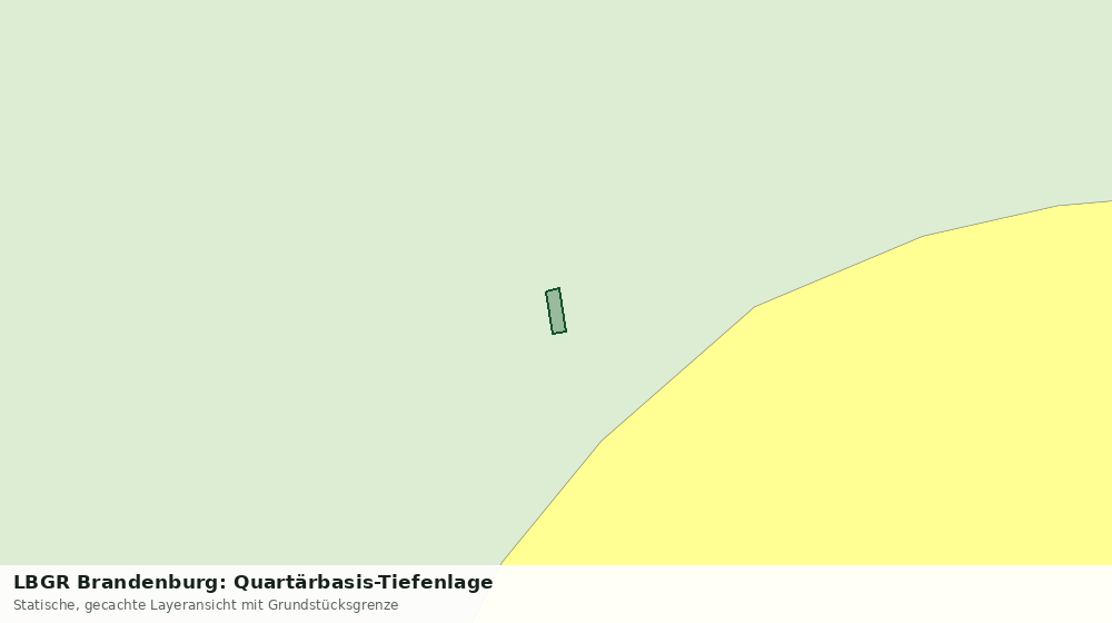 Statische Kartenansicht: LBGR Brandenburg: Quartärbasis-Tiefenlage