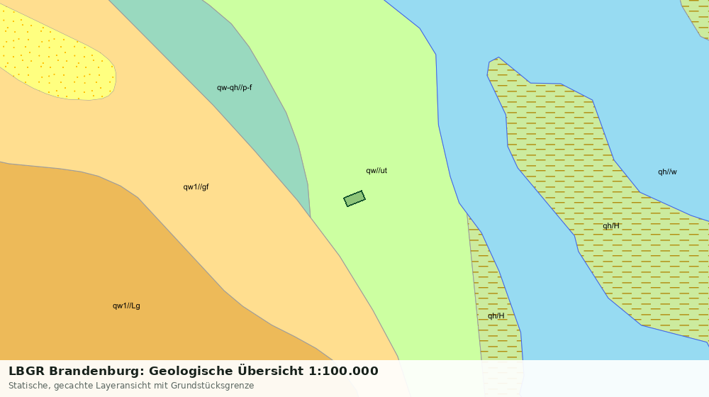 Statische Kartenansicht: LBGR Brandenburg: Geologische Übersicht 1:100.000