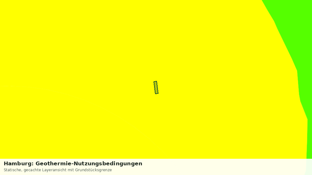 Statische Kartenansicht: Hamburg: Geothermie-Nutzungsbedingungen