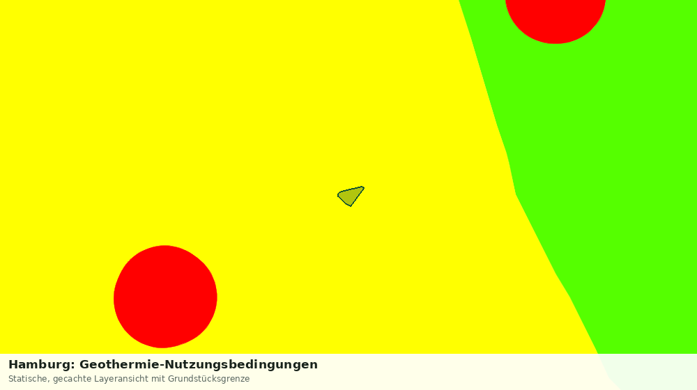 Statische Kartenansicht: Hamburg: Geothermie-Nutzungsbedingungen