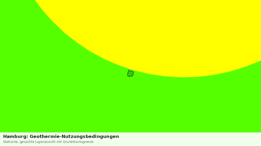 Statische Kartenansicht: Hamburg: Geothermie-Nutzungsbedingungen