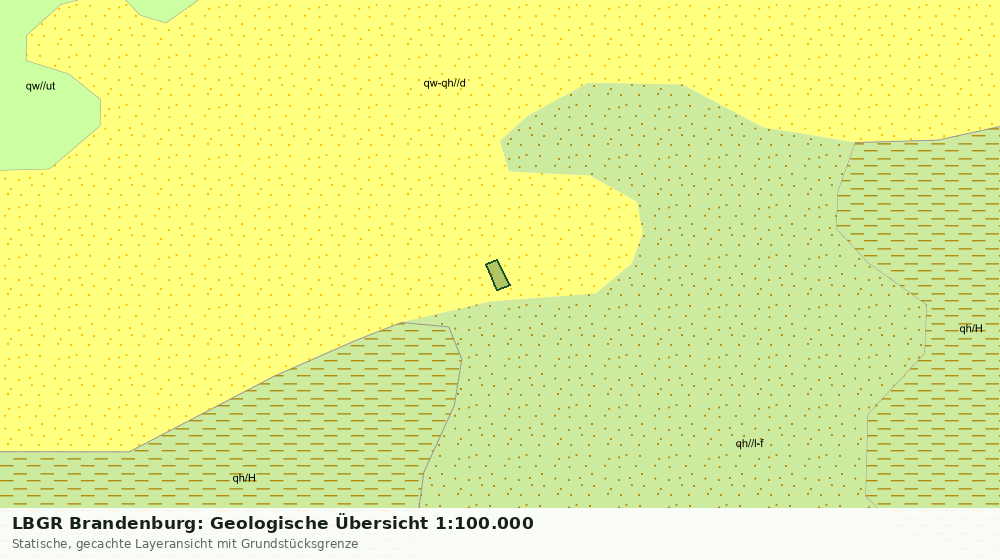 Statische Kartenansicht: LBGR Brandenburg: Geologische Übersicht 1:100.000